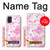 S3036 Flore de fleur rose douce Etui Coque Housse pour Samsung Galaxy A51 5G [pour A51 5G. PAS pour A51]
