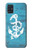 S3053 Marin Blue Anchor Etui Coque Housse pour Samsung Galaxy A51 5G