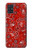 S3354 Rouge classique Bandana Etui Coque Housse pour Samsung Galaxy A51 5G