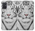 S2553 Tigre blanc Etui Coque Housse pour Samsung Galaxy A71 5G