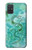 S2653 Dragon Vert Turquoise Pierre Graphique Etui Coque Housse pour Samsung Galaxy A71 5G