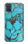 S2685 Aqua Turquoise imprimé graphique Gemme Etui Coque Housse pour Samsung Galaxy A71 5G