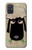 S2826 Mignon Noir Sheep Dormir Dessin Etui Coque Housse pour Samsung Galaxy A71 5G