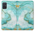 S3399 Vert Marbre Imprimer Graphique Etui Coque Housse pour Samsung Galaxy A71 5G