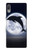 S3510 Dauphin Lune Nuit Etui Coque Housse pour Sony Xperia L3