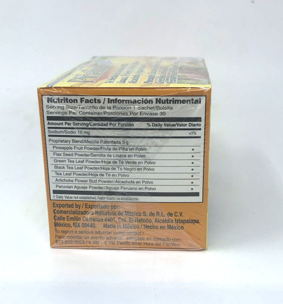 Pinalim Plus Enhanced Pineapple Detox Tea with Aguaje and Artichoke  - 30ct