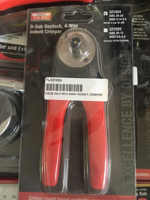 DSUB DEUTSCH 4WAY INDENT CRIMPER
