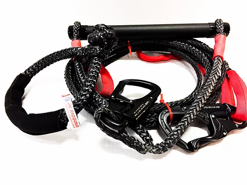 5/16" Black Dyneema SK78 Competition Spotter's Rope w/ 5/16" Black Soft Shackle