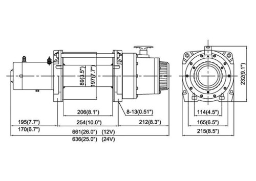 DV-15, 24V WINCH