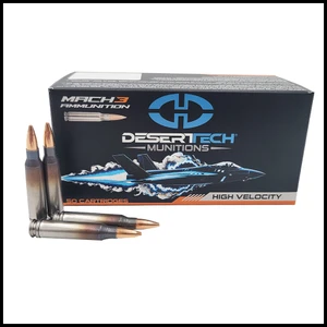 Desert Tech 5.56 Mach 3, High Velocity Ammunition