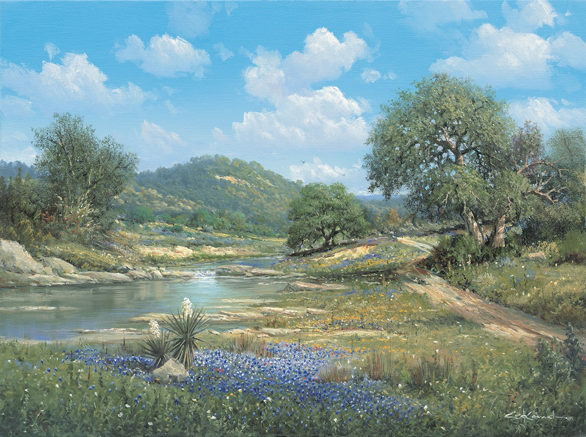 George Kovach Hill Country Bluebonnets Art Print | American Art
