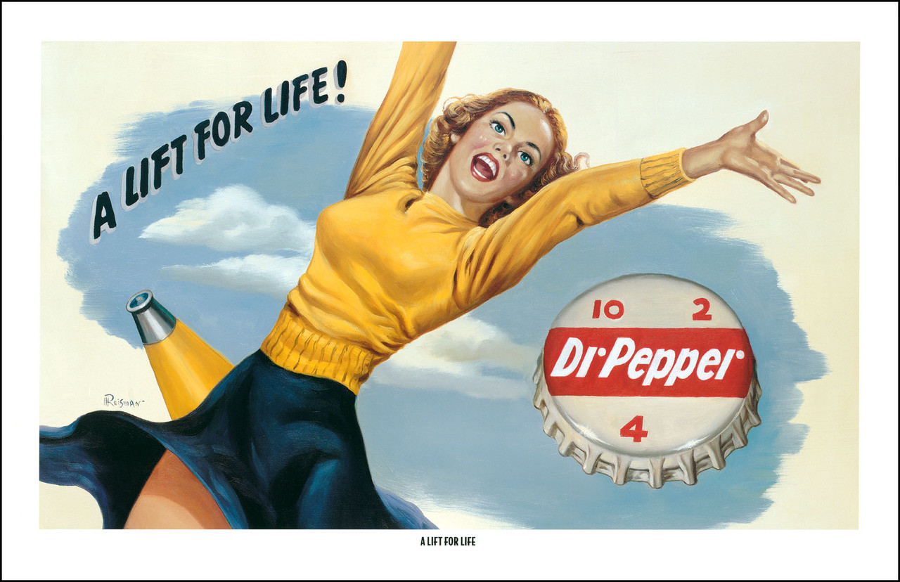 Dr Pepper A Lift for Life Vintage Print | American Art Publishing