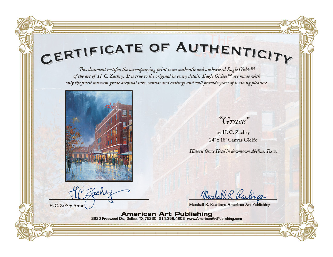 Grace by H. C. Zachry Art Print | American Art Publishing