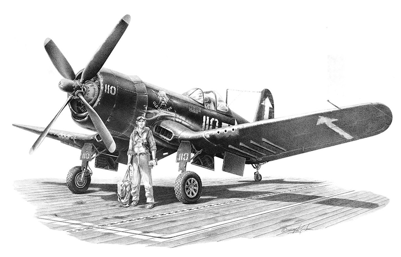 Mike Lynch's F4U-4 Corsair Fine Art Print | American Art Publishing