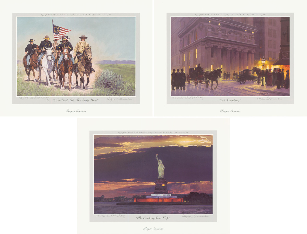 Ragan Gennusa New York Life 150 Year Commemorative Print Set