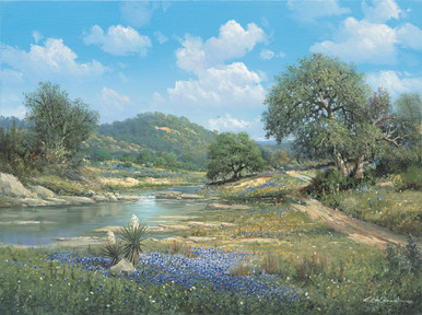 George Kovach Hill Country Bluebonnets Art Print | American Art