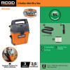 RIDGID 3-Gal 3.5 Peak Handheld Shop Vac