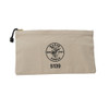 HD 16 oz. Canvas Tool Bag Zipper Pouch 12.5x7" w/customer logo