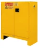 FM Approved, Flammable Storage Cabinet, 30 Gallon, 2 Doors, Manual Close, 1 Shelf, Safety Yellow