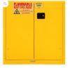 FM Approved, Flammable Storage Cabinet, 30 Gallon, 2 Doors, Manual Close, 1 Shelf, Safety Yellow