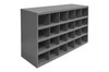 12" Deep, 24 Opening Bin, Gray