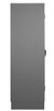 Extra Heavy Duty Cabinet, 12 Gauge, 36 x 24 x 78, 4 Adjustable Shelves, Recessed Doors, Cast Iron Pad-Lockable Handle, Gray