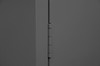 Extra Heavy Duty Cabinet, 12 Gauge, 36 x 24 x 78, 4 Adjustable Shelves, Recessed Doors, Cast Iron Pad-Lockable Handle, Gray