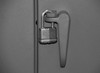 Extra Heavy Duty Cabinet, 12 Gauge, 36 x 24 x 78, 4 Adjustable Shelves, Recessed Doors, Cast Iron Pad-Lockable Handle, Gray
