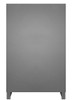 Extra Heavy Duty Cabinet, 12 Gauge, 36 x 24 x 78, 4 Adjustable Shelves, Recessed Doors, Cast Iron Pad-Lockable Handle, Gray