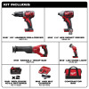 M18 18V Lithium-Ion Cordless Combo Tool Kit with Two 3.0Ah Batteries, 1-Charger, 1-Tool Bag (4-Tool)