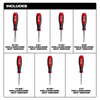Nut Driver Set, SAE Hollow Core, 7 Piece