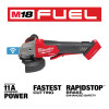 M18 FUEL 18V Brushless Cordless 4-1/2 in./5 in. Braking Grinder w/ Paddle Switch (Tool-Only)