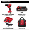M18 18V Lithium-Ion Cordless 1/2 in. Compact Drill/Driver with One 2.0 Ah Battery, Charger