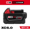 M18™ REDLITHIUM™ XC5.0 Extended Capacity Battery (10 Pk)
