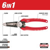 Milwaukee 6 in 1 wire stripper/cutter pliers