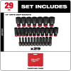 29PC SHOCKWAVE™ Impact Duty 1/2" Drive Metric Deep 6 Point Socket Set