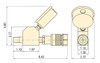 GA45GC, 45 Degree Angled Gauge Adaptor Assembly GA45GC, 45 Degree Angled Gauge Adaptor Assembly