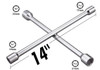 Tire Iron Lug Wrench - 4 Way
