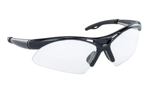 SAS Diamondbacks Safety Glasses - Black Frame - Clear Lens - Polybag