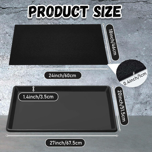 Oil Drip Pan, 27'' L x 20'' W x 1.4'' H