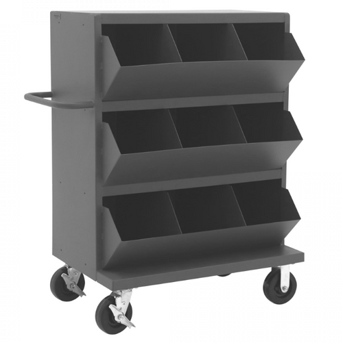 Mobile Bin, Heavy Duty, 9 Openings