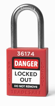 WCR Red Loto Lock Keyed Different
