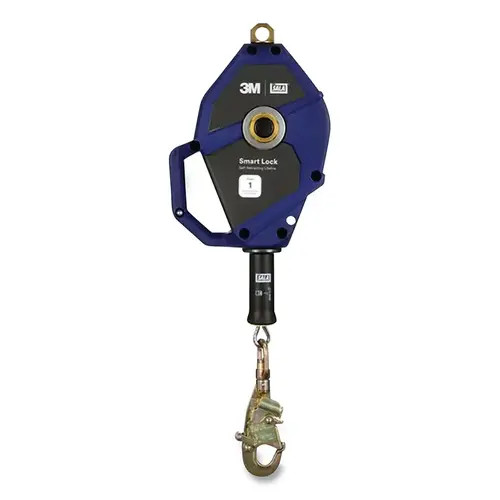 3503874 Smart Lock Self Retracting Lifeline, 30 ft, Swiveling Snap Hook, 420 lb