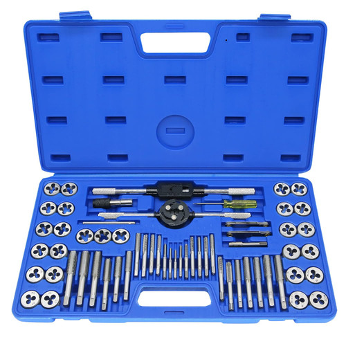 GMTOOLS 60PCS Tap and Die Set, Metric Standard Size M3 to M12,