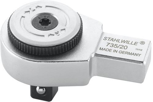 STAHLWILLE Ratchet insert tool Size 20 external square 1/2 " Size of mount 14x18 mm M N·m 300 N·m