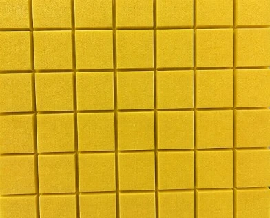 Foam-Grid Scored-Yellow-PVC- 3/4" x 48" x 48"