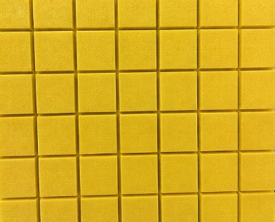 Foam-Grid Scored-Yellow-PVC- 1/2" x 24" x 48"