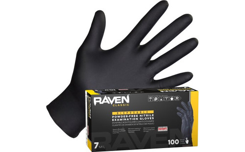 SAS Raven Patriot Exam Grade Nitrile - 7 mil - S (100 Box)