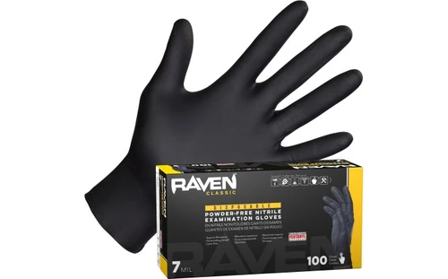 SAS Raven Patriot Exam Grade Nitrile - 7 mil - L (100 Box)