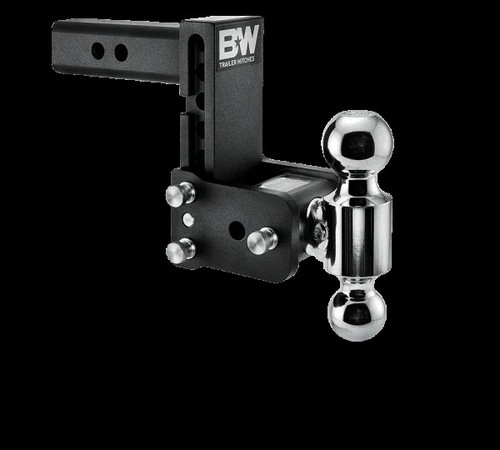 B&W Adjustable Ball Mount Hitch 2.5" Shank 5" Drop Ball Size 2-5/16 and 2"